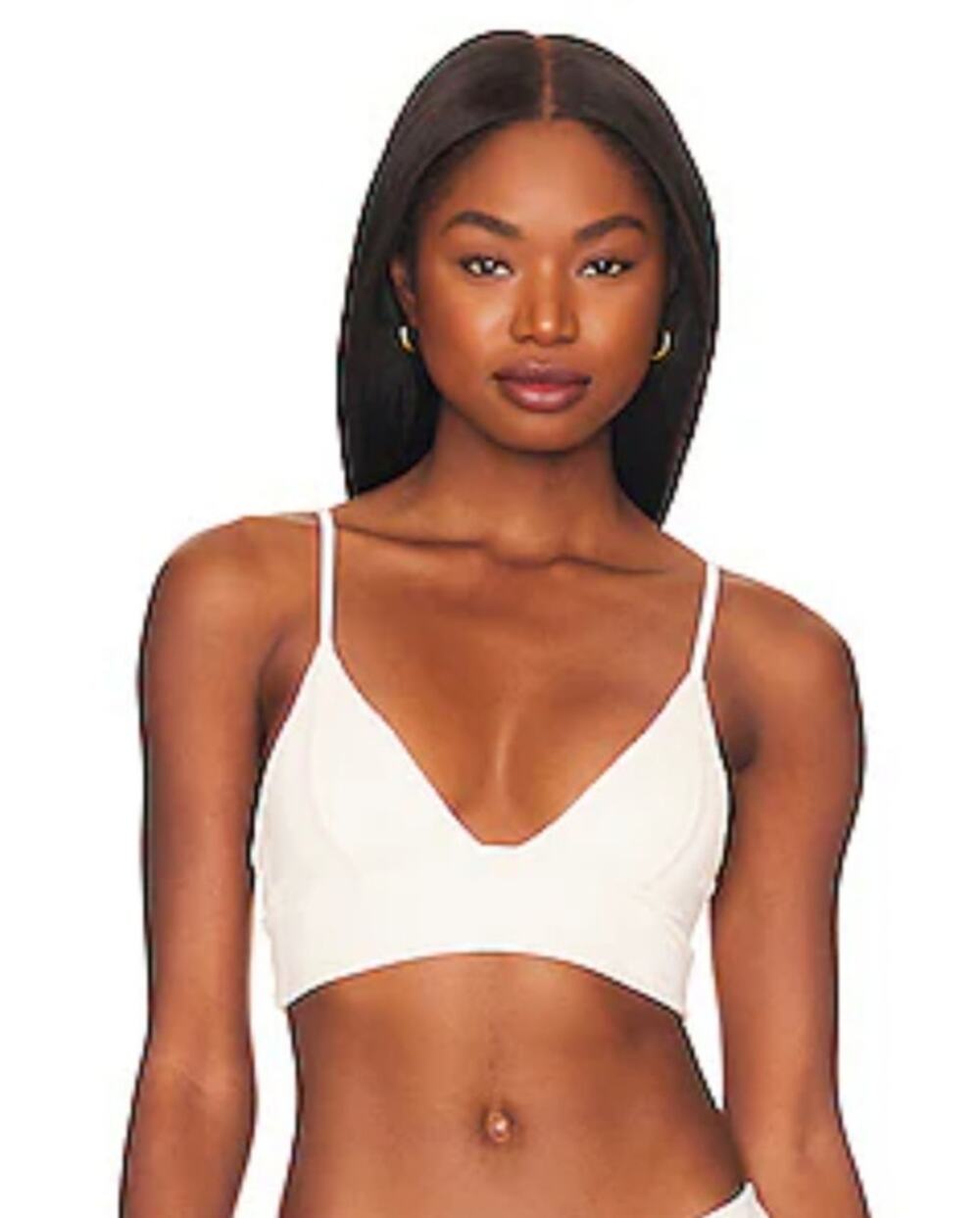 L*Space Winnie Bikini Top in Cream Size Small NWT